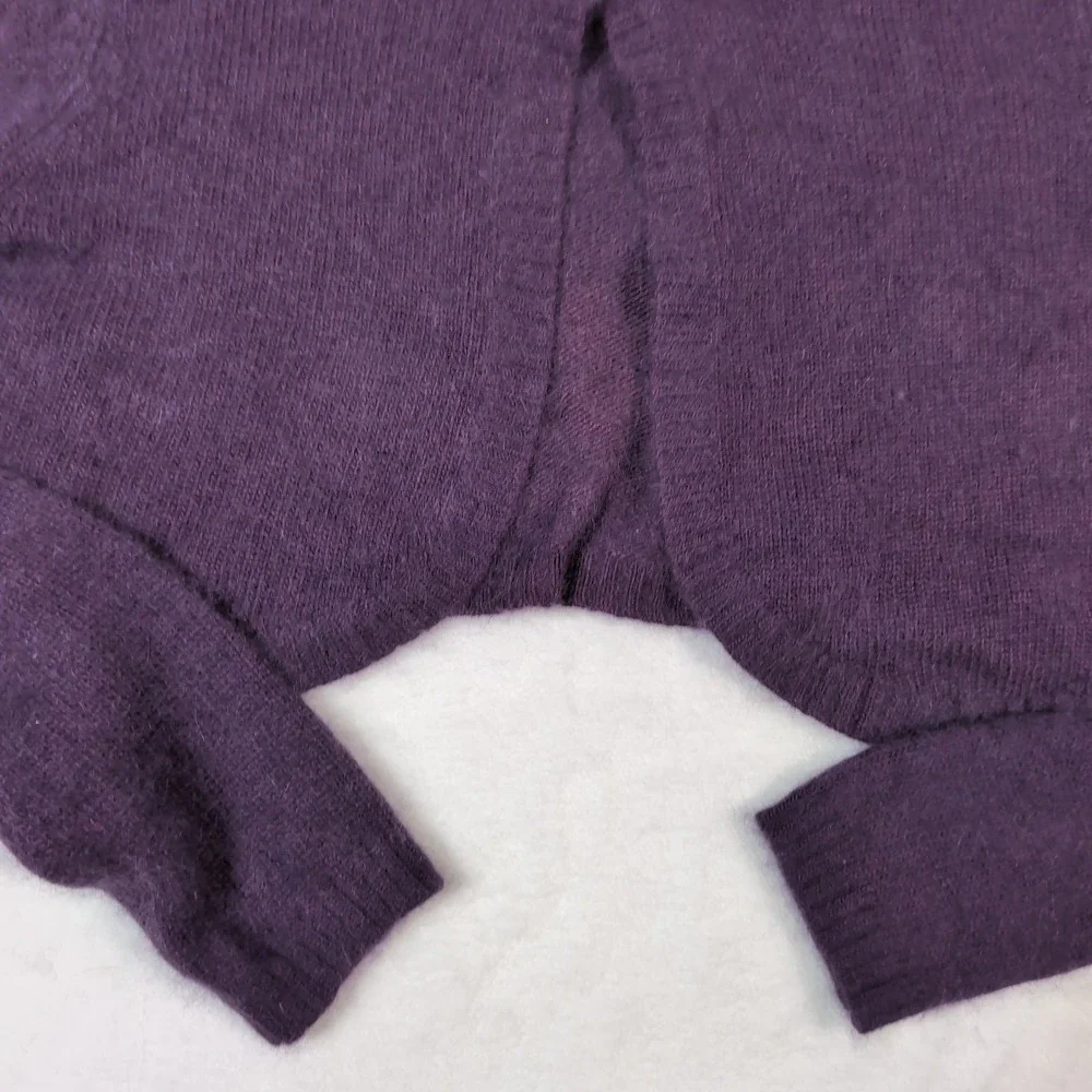 Spiegel Purple Angora‎ Lambswool Shrug Cardigan M Soft Coquette Balletcore Crop
